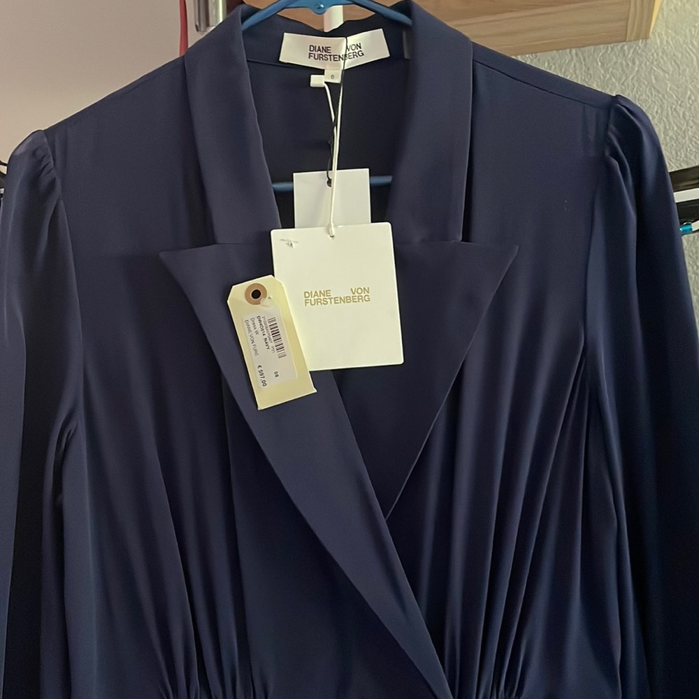 Diane von Furstenberg Stella Faux-Wrap Midi Dress - Picture 3 of 10